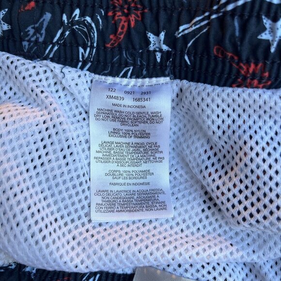 Columbia PFG Pull On Swim Trunks Mesh Liner Mens M Patriotic Performance Navy - Picture 11 of 14